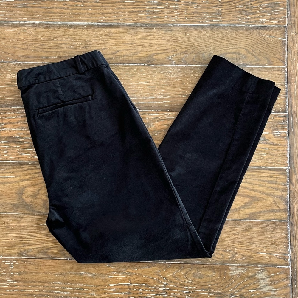 Banana Republic Sloan Fit Velvet Pants black size 8